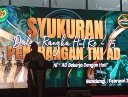 Penerangan kodam III siliwangi merayakan Hari Ulang tahun(HUT )yang ke 75 