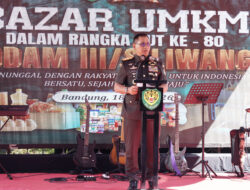 HUT ke-80 Kodam III/Slw Gelar Bazar UMKM*