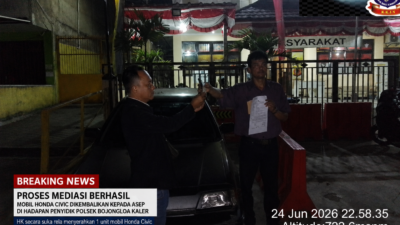 Proses Mediasi Berhasil, Mobil Honda Civic Dikembalikan kepada Asep, HK Tunjukkan Itikad Baik Demi Penyelesaian Perkara
