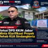 Ketua DPD KKJN Jabar Minta Klarifikasi Proyek Rehab KUA Sindangkerta